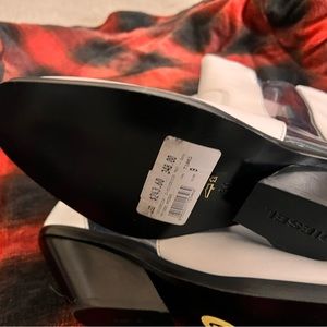 NWT  Diesel D-Giudecca Mat Cowboy Square White PVC SlipOn W9